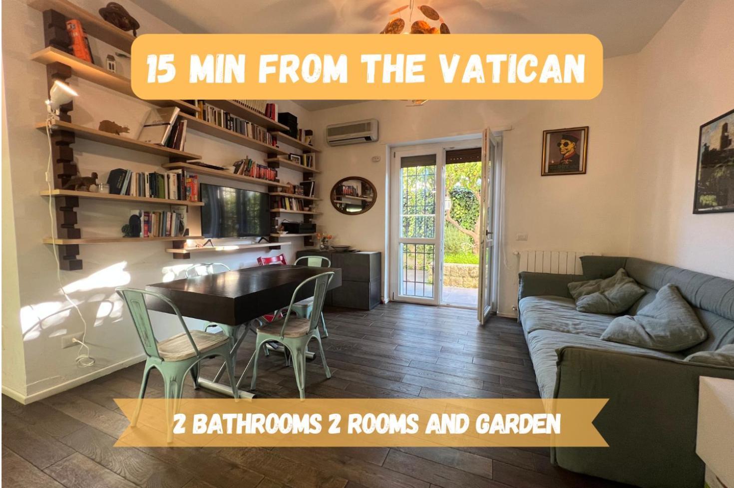 15 Min From The Vatican Wi-Fi And Garden Zewnętrze zdjęcie